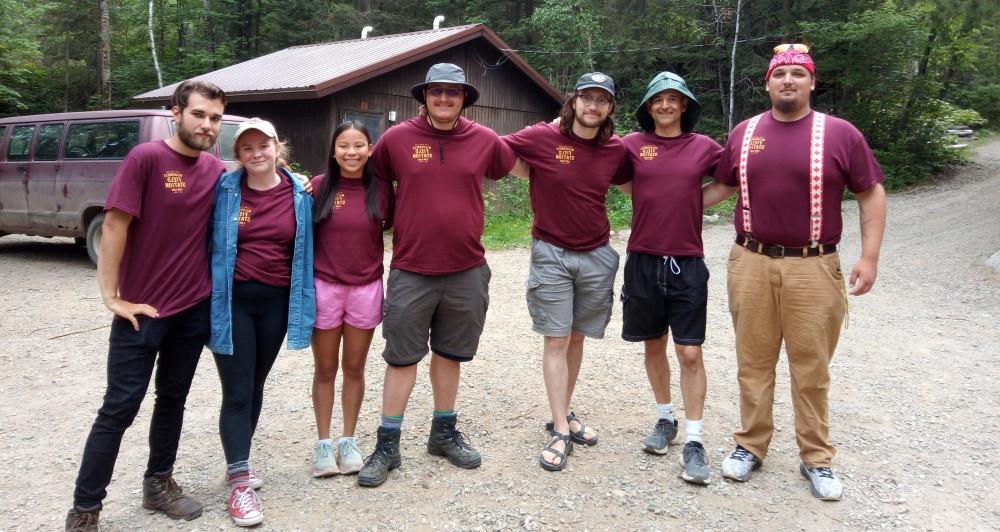 Students in Pablo Toral's Environmental Justice course at the Wilderness Field Station in the Bou...